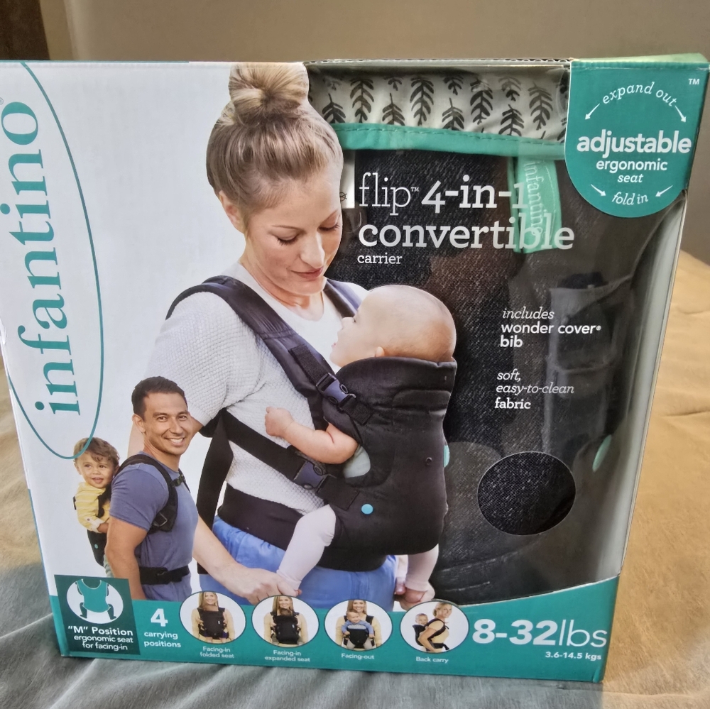Infantino Black 4-in-1 Convertible Carrier